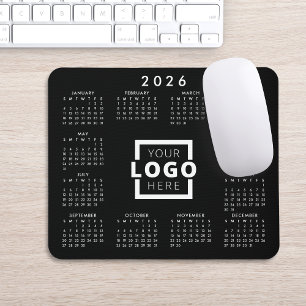 Custom Business Logo Corporate 2026 Calendar Mouse Pad