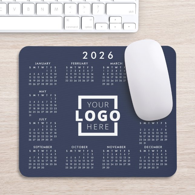 Custom Business Logo Corporate 2026 Calendar Mouse Pad (Creator Uploaded)