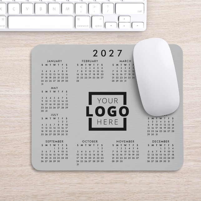 Custom Business Logo Corporate 2027 Calendar Mouse Pad (Creator Uploaded)