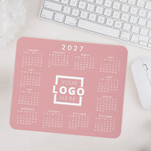 Custom Business Logo Corporate 2027 Calendar Mouse Pad