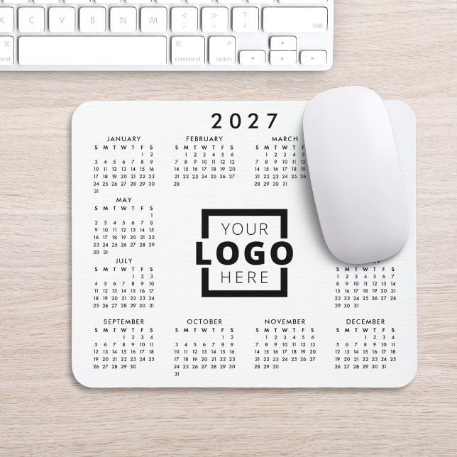 Custom Business Logo Corporate 2027 Calendar Mouse Pad (Creator Uploaded)