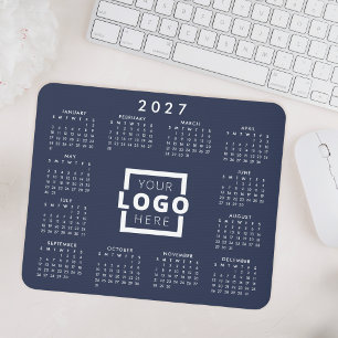 Custom Business Logo Corporate 2027 Calendar Mouse Pad