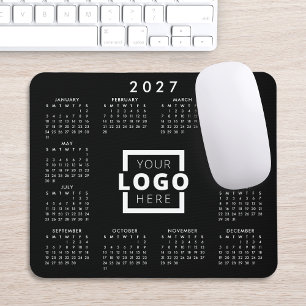 Custom Business Logo Corporate 2027 Calendar Mouse Pad