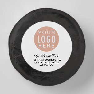 Custom Business Logo Corporate Address Dipped Oreo Cookie Favors