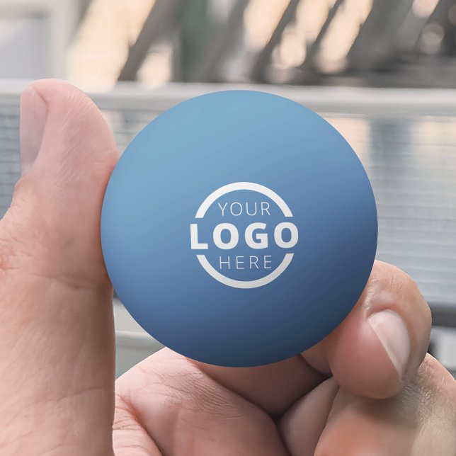 Custom Business Logo Corporate Blue Ping Pong Ball (Creator Uploaded)