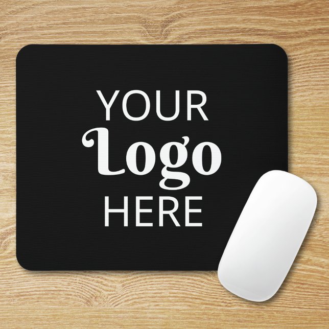 Custom Business Logo Corporate Branded Black Mouse Pad (Creator Uploaded)