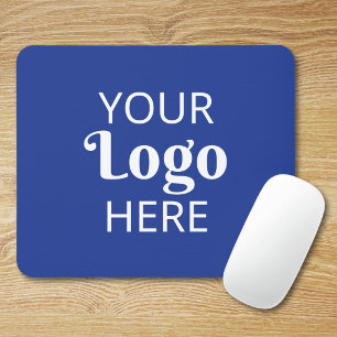 Custom Business Logo Corporate Branded Navy Blue Mouse Pad