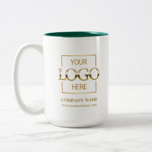 Custom Business Logo Corporate Branding Gift Two-Tone Coffee Mug