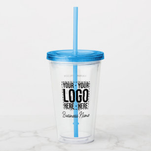 Custom Business Logo Corporate Company Modern Cool Acrylic Tumbler
