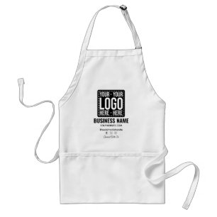 Custom Business Logo Corporate Company Modern Cool Adult Apron