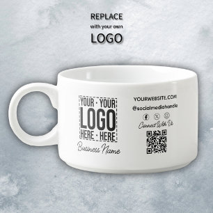 Custom Business Logo Corporate Company Modern Cool Bowl