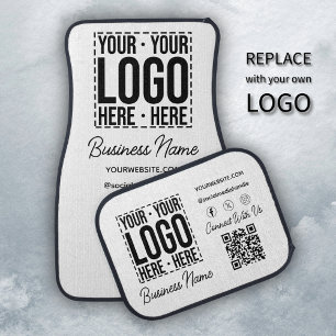 Custom Business Logo Corporate Company Modern Cool Car Floor Mat