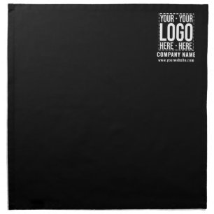 Custom Business Logo Corporate Company Modern Cool Cloth Napkin