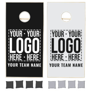 Custom Business Logo Corporate Company Modern Cool Cornhole Set