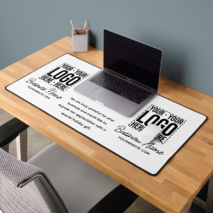 Custom Business Logo Corporate Company Modern Cool Desk Mat