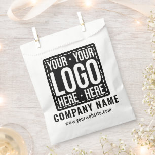 Custom Business Logo Corporate Company Modern Cool Favor Bag