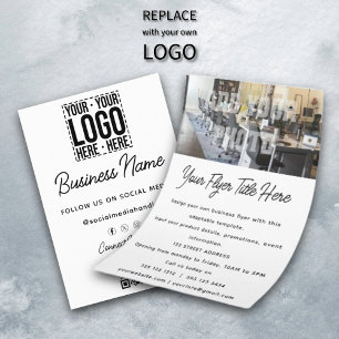 Custom Business Logo Corporate Company Modern Cool Flyer