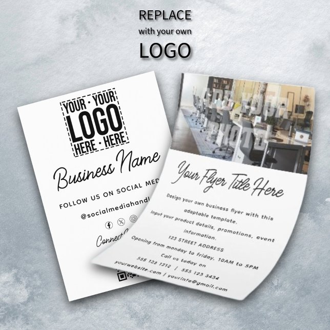 Custom Business Logo Corporate Company Modern Cool Flyer (Creator Uploaded)