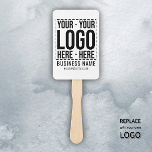 Custom Business Logo Corporate Company Modern Cool Hand Fan