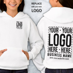Custom Business Logo Corporate Company Modern Cool Hoodie