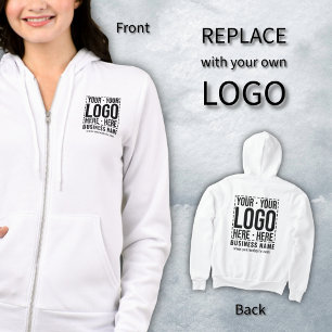 Custom Business Logo Corporate Company Modern Cool Hoodie