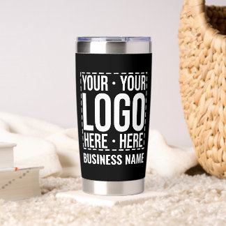 Custom Business Logo Corporate Company Modern Cool Insulated Tumbler