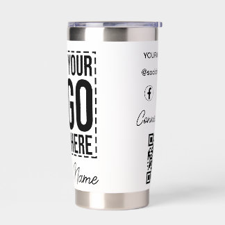 Custom Business Logo Corporate Company Modern Cool Insulated Tumbler