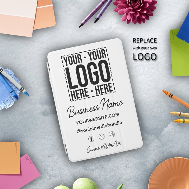 Custom Business Logo Corporate Company Modern Cool iPad Mini Cover (Creator Uploaded)