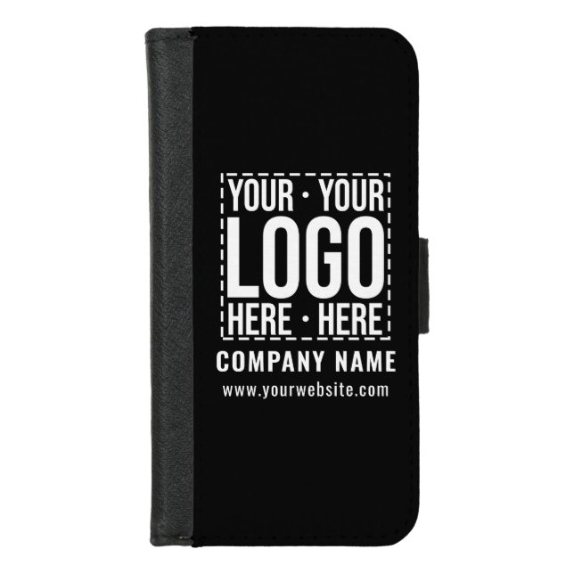 Custom Business Logo Corporate Company Modern Cool iPhone Wallet Case (Front)