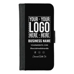 Custom Business Logo Corporate Company Modern Cool iPhone 8/7 Wallet Case