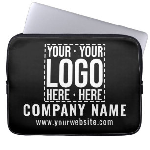 Custom Business Logo Corporate Company Modern Cool Laptop Sleeve