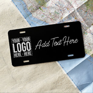 Custom Business Logo Corporate Company Modern Cool License Plate