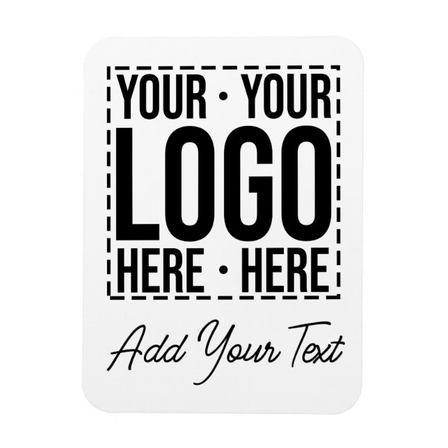 Custom Business Logo Corporate Company Modern Cool Magnet (Vertical)