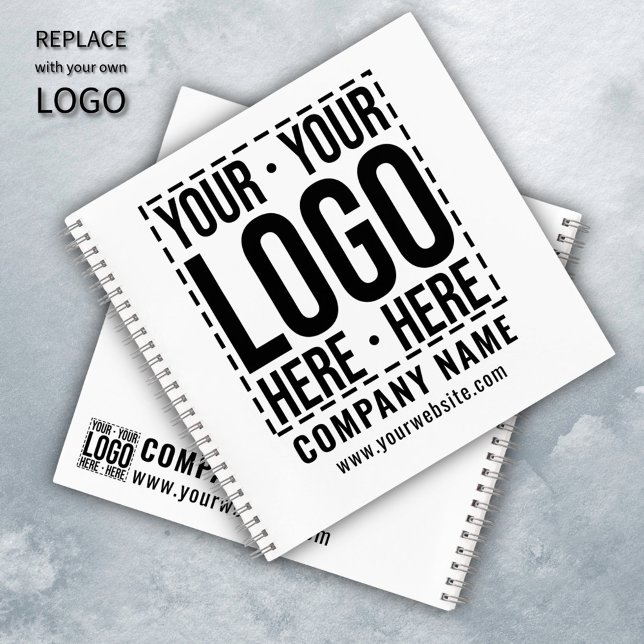 Custom Business Logo Corporate Company Modern Cool Notebook (Creator Uploaded)