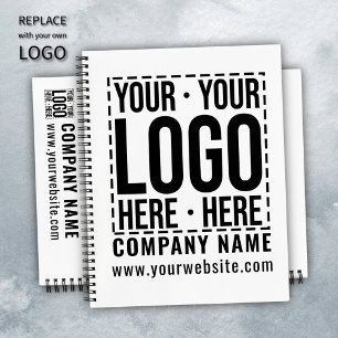 Custom Business Logo Corporate Company Modern Cool Notebook