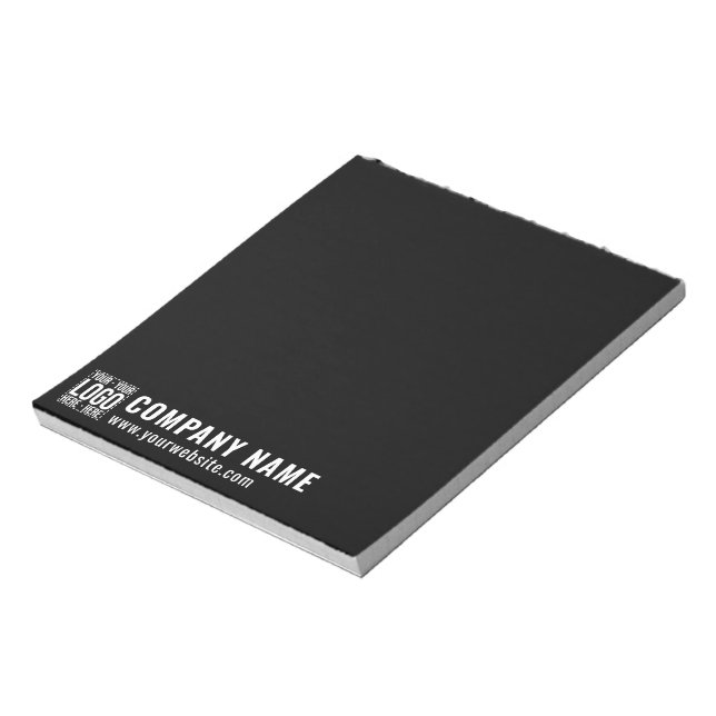 Custom Business Logo Corporate Company Modern Cool Notepad (Rotated)