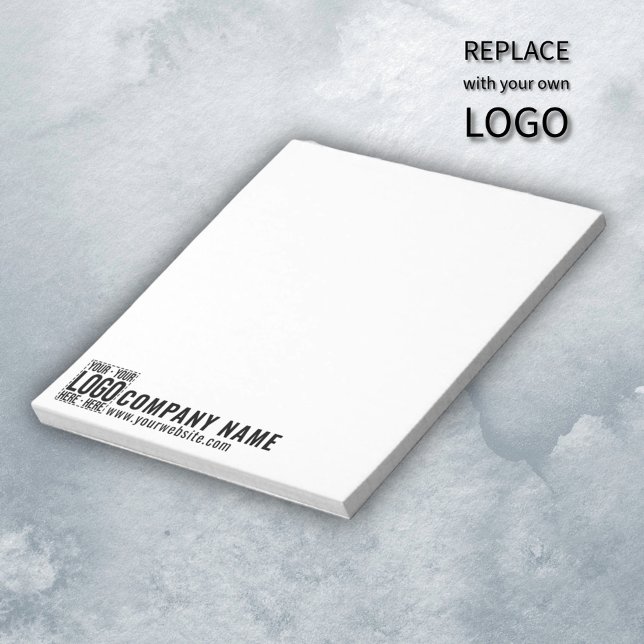 Custom Business Logo Corporate Company Modern Cool Notepad (Creator Uploaded)