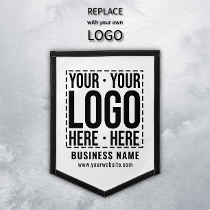 Custom Business Logo Corporate Company Modern Cool Pennant