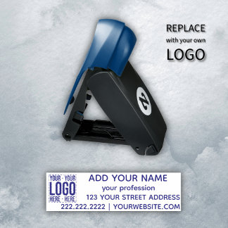 Custom Business Logo Corporate Company Modern Cool Pocket Stamp