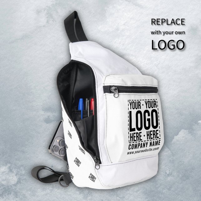 Custom Business Logo Corporate Company Modern Cool Sling Bag (Creator Uploaded)