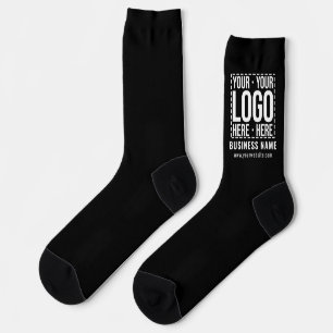 Custom Business Logo Corporate Company Modern Cool Socks