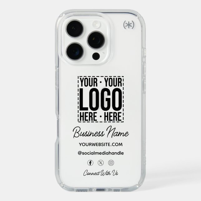 Custom Business Logo Corporate Company Modern Cool Speck iPhone Case (Front)