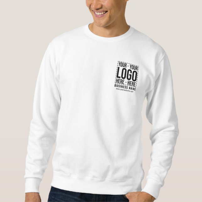 Custom Business Logo Corporate Company Modern Cool Sweatshirt (Front)