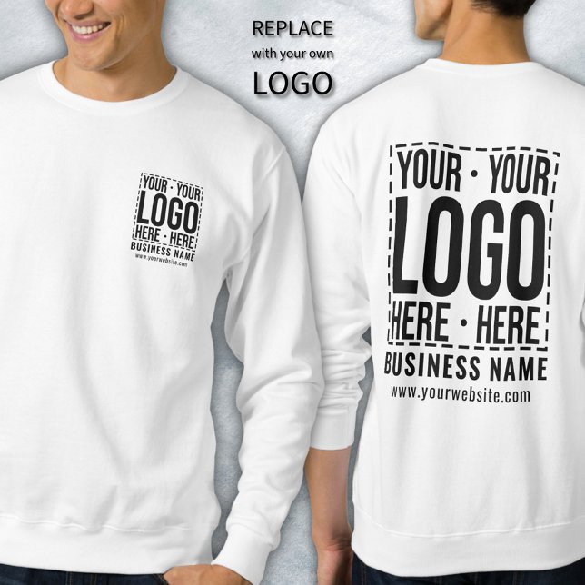Custom Business Logo Corporate Company Modern Cool Sweatshirt (Creator Uploaded)