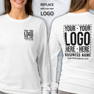 Custom Business Logo Corporate Company Modern Cool T-Shirt