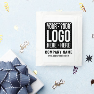 Custom Business Logo Corporate Company Modern Cool Tea Bag Drink Mix