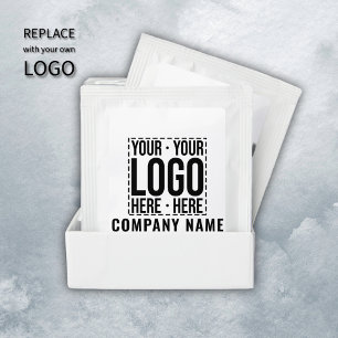 Custom Business Logo Corporate Company Modern Cool Tea Bag Drink Mix