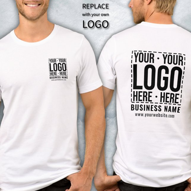 Custom Business Logo Corporate Company Modern Cool Tri-Blend Shirt (Creator Uploaded)