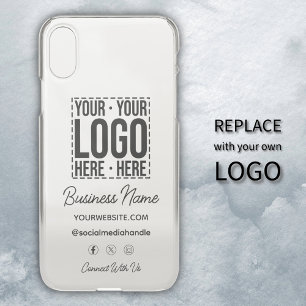 Custom Business Logo Corporate Company Modern Cool iPhone X Case