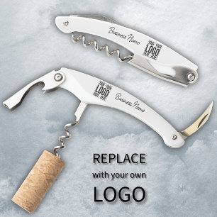 Custom Business Logo Corporate Company Modern Cool Waiter's Corkscrew